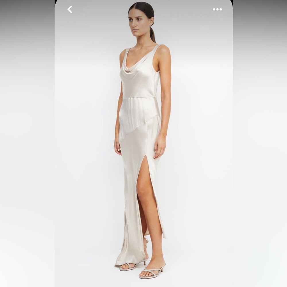 Bec + Bridge Moon Dance Cowl Dress in Sand